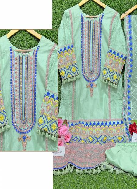 Ramsha R 1074 A To D Pakistani Suits Readymade Catalog
